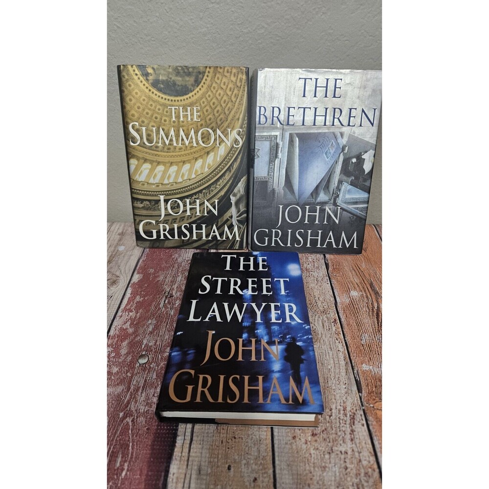 Lot Of 3 John Grisham The Brethren, Summons, The Street Lawyer